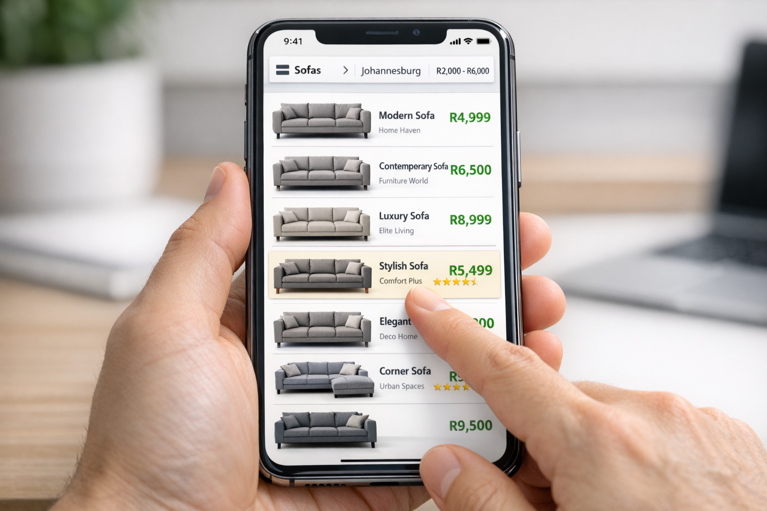 Compare items and services